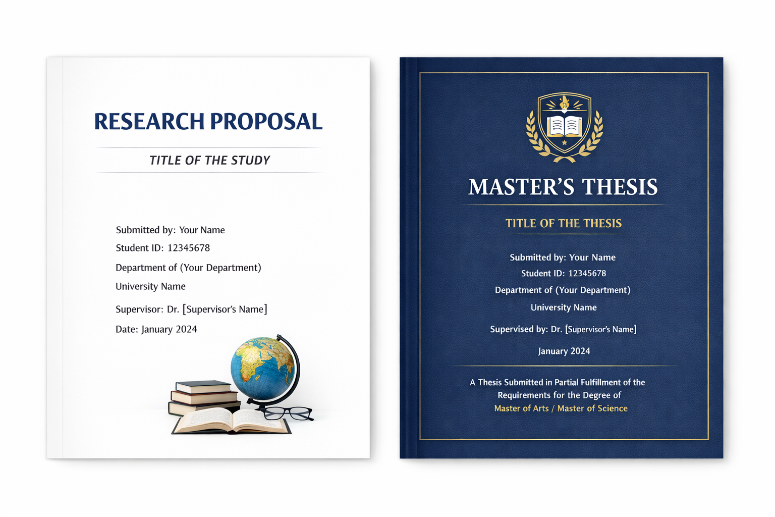 مقارنة بين صورة غلاف الخطة والرسالة